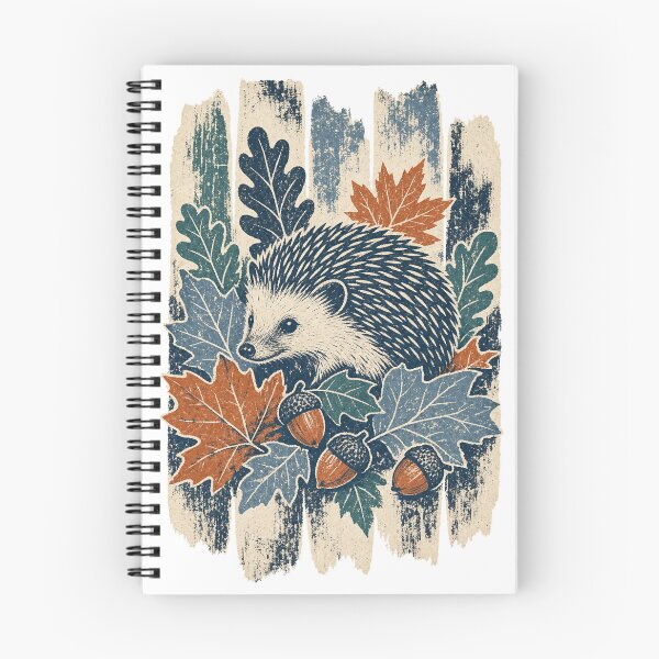 Item preview, Hedgehog Among the Autumn Leaves designed and sold by VisualArtsOasis.