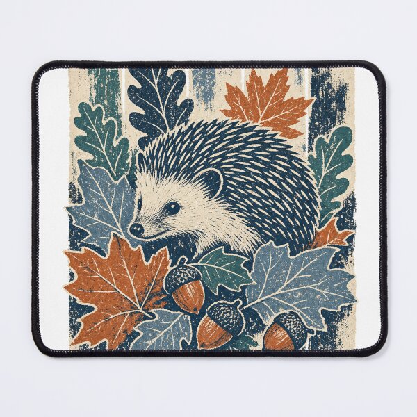 Item preview, Hedgehog Among the Autumn Leaves designed and sold by VisualArtsOasis.