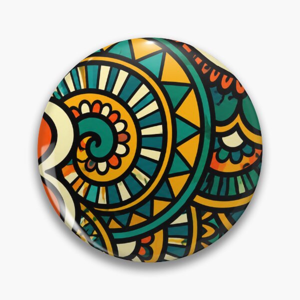 Item preview, Vibrant Boho Mandala Tribal Art — Colorful Bohemian Geometric Pattern designed and sold by freezed-frames.