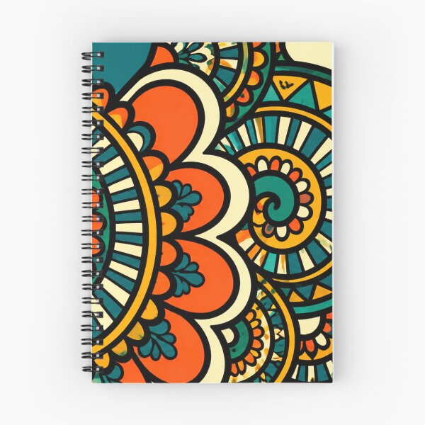 Artikelvorschau, Lebendige Mandala-Kunst im Boho-Stil – farbenfrohes geometrisches Muster im Bohème-Stil entworfen und verkauft von freezed-frames.