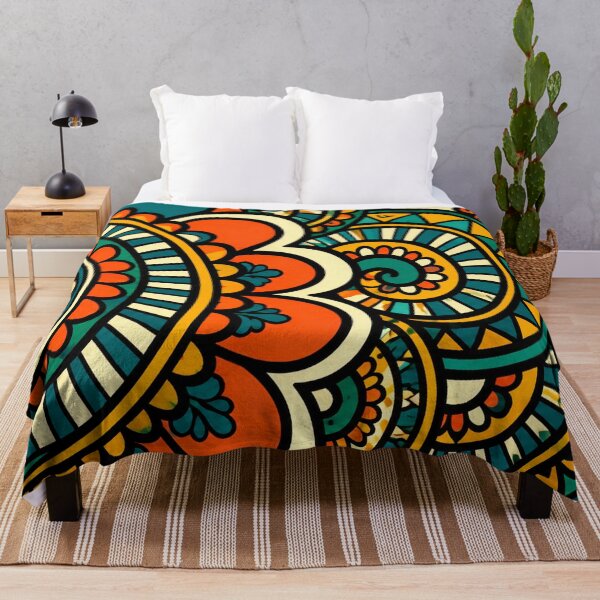 Item preview, Vibrant Boho Mandala Tribal Art — Colorful Bohemian Geometric Pattern designed and sold by freezed-frames.