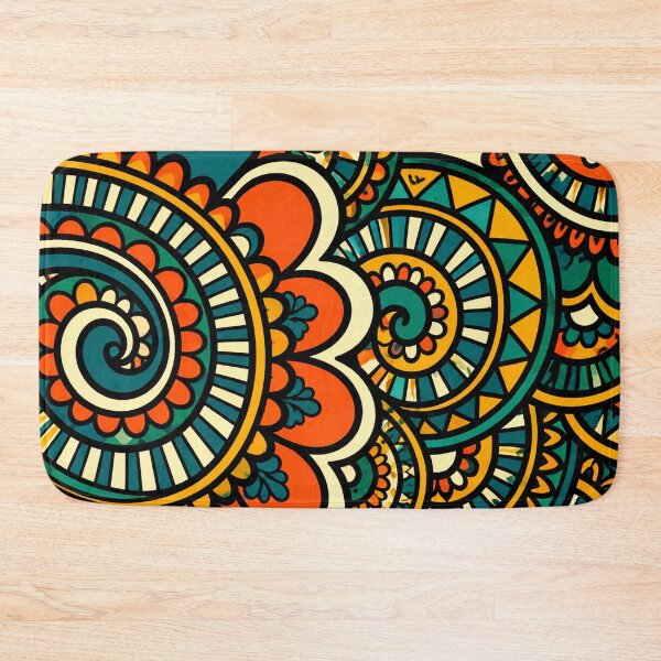 Item preview, Vibrant Boho Mandala Tribal Art — Colorful Bohemian Geometric Pattern designed and sold by freezed-frames.
