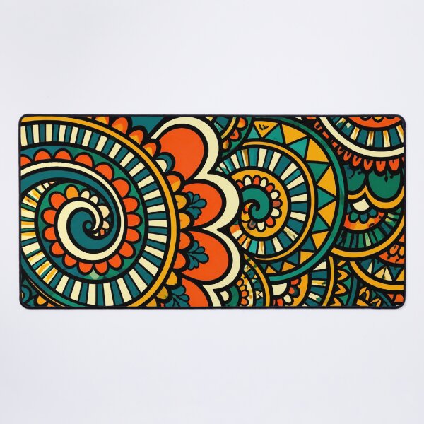 Item preview, Vibrant Boho Mandala Tribal Art — Colorful Bohemian Geometric Pattern designed and sold by freezed-frames.