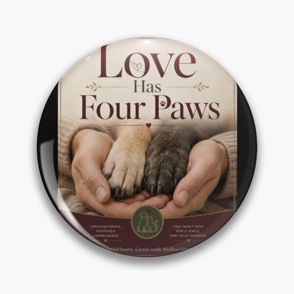 Item preview, Love Has Four Paws Pet Lover Poster  designed and sold by Sketchlegacy.