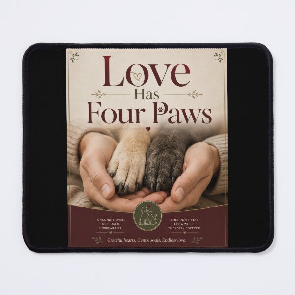 Item preview, Love Has Four Paws Pet Lover Poster designed and sold by Sketchlegacy.