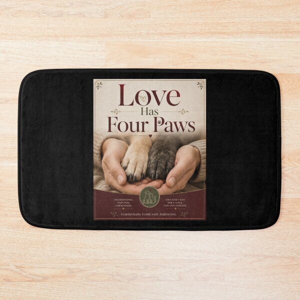 Item preview, Love Has Four Paws Pet Lover Poster designed and sold by Sketchlegacy.