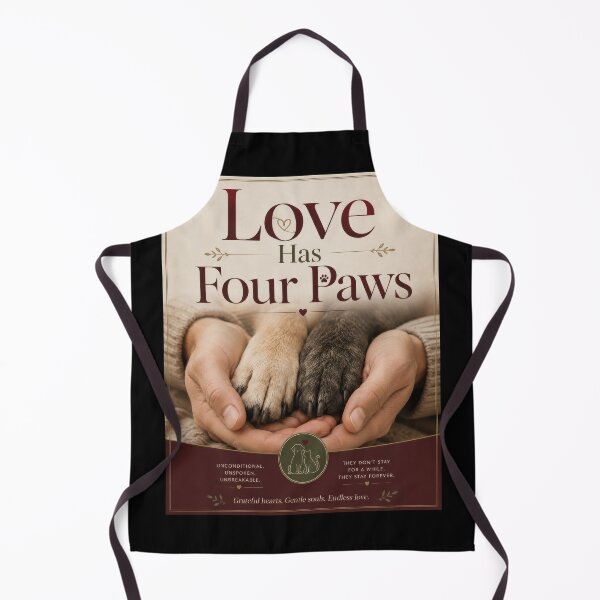 Item preview, Love Has Four Paws Pet Lover Poster  designed and sold by Sketchlegacy.