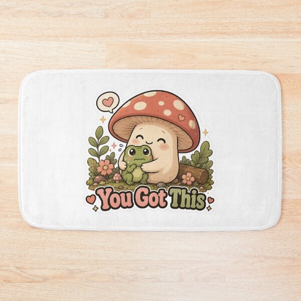 Item preview, You Got This Mushroom Shirt | Cute Motivational Mushroom Hugging Frog Kawaii Encouragement Gift designed and sold by MrDev.