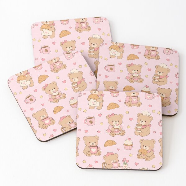 Item preview, Teddy Bear Bakery Morning Pattern designed and sold by Soft Berry Studio.