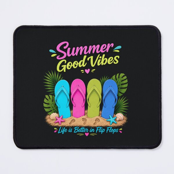 Item preview, Summer Good Vibes Flip Flops designed and sold by Aimetoi.
