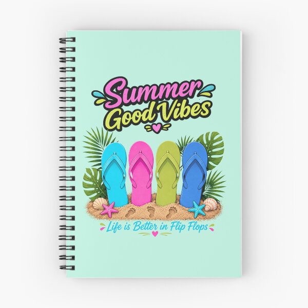 Item preview, Summer Good Vibes Flip Flops designed and sold by Aimetoi.
