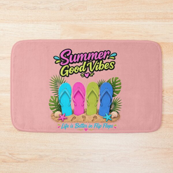 Item preview, Summer Good Vibes Flip Flops designed and sold by Aimetoi.
