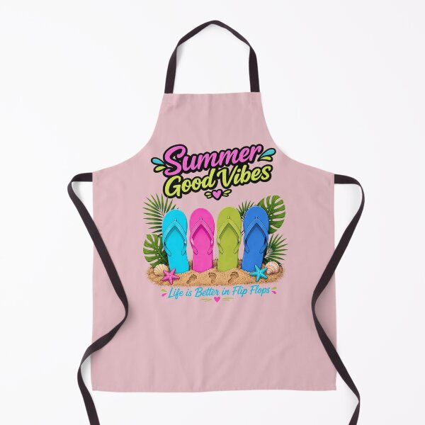 Item preview, Summer Good Vibes Flip Flops designed and sold by Aimetoi.