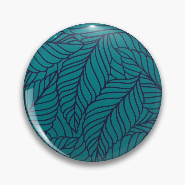 Item preview, Tropical Teal Leaf Seamless Pattern designed and sold by THE RILONA.