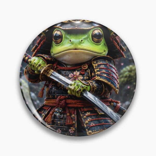 Item preview, Samurai Frog Warrior – Honor of the Pond designed and sold by Happy Ghost Studio.