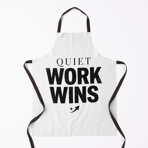 Item preview, Quiet Work Wins | Minimal Success Typography designed and sold by lalitacreations.