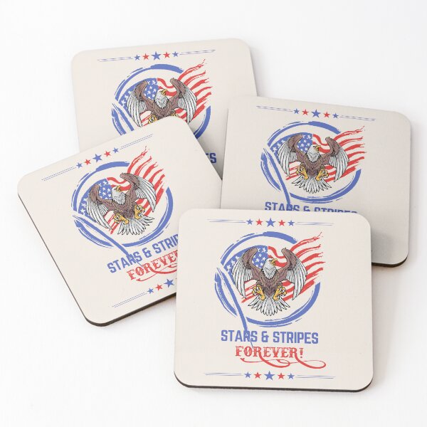 Item preview, Stars and Stripes Forever Patriotic Eagle Design – American Flag Bald Eagle USA Pride Graphic designed and sold by OmCollections.