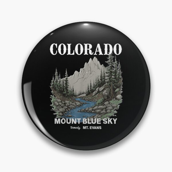 Item preview, Colorado Mount Blue Sky Formerly Mt Evans Vintage Nature River Landscape designed and sold by DaphoLatara.