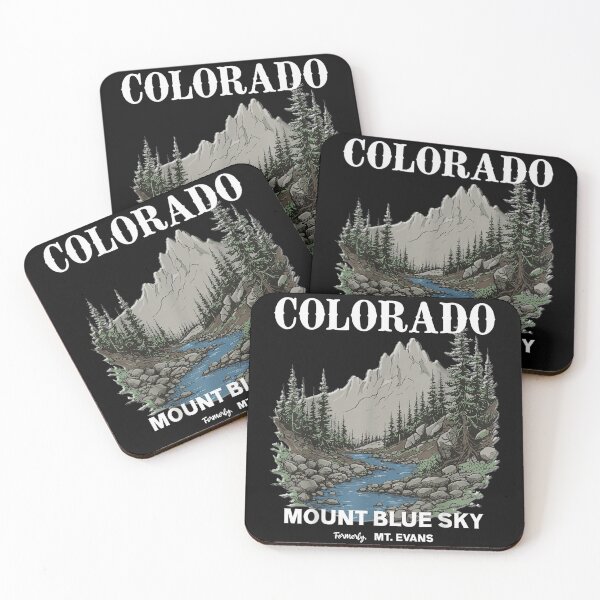 Item preview, Colorado Mount Blue Sky Formerly Mt Evans Vintage Nature River Landscape designed and sold by DaphoLatara.
