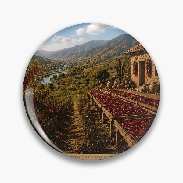 Item preview, Vintage Chili Valley Peppers Heritage Art Print designed and sold by Easternpantry.