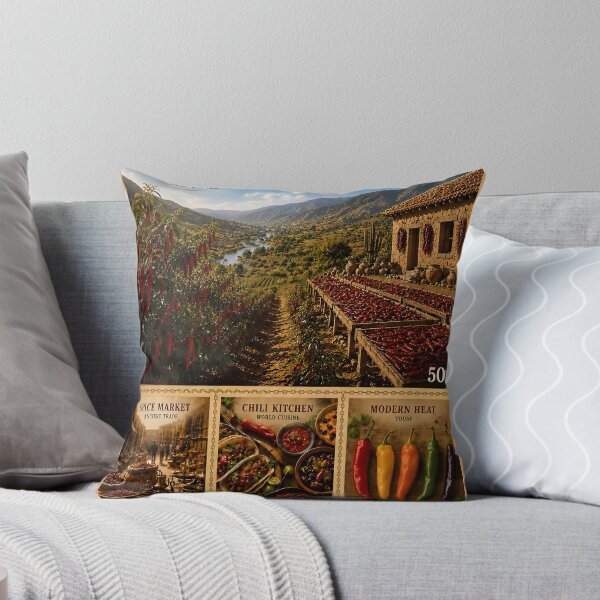 Item preview, Vintage Chili Valley Peppers Heritage Art Print designed and sold by Easternpantry.