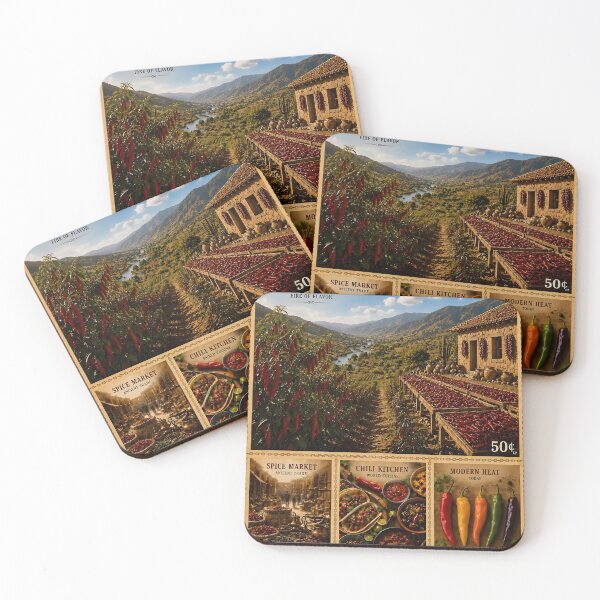 Item preview, Vintage Chili Valley Peppers Heritage Art Print designed and sold by Easternpantry.