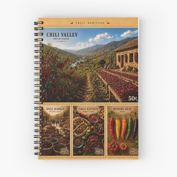Item preview, Vintage Chili Valley Peppers Heritage Art Print designed and sold by Easternpantry.