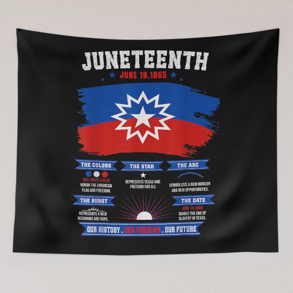 Item preview, Juneteenth June 19 1865 History Freedom Future African American Heritage Flag designed and sold by DaphoLatara.