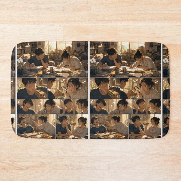 Item preview, Student Life Cozy Reading Room Comic Print designed and sold by Grafititee.