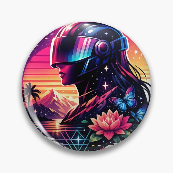 Item preview, Neon Dream Voyager Cyberpunk Sunset designed and sold by DuckyDuck26.