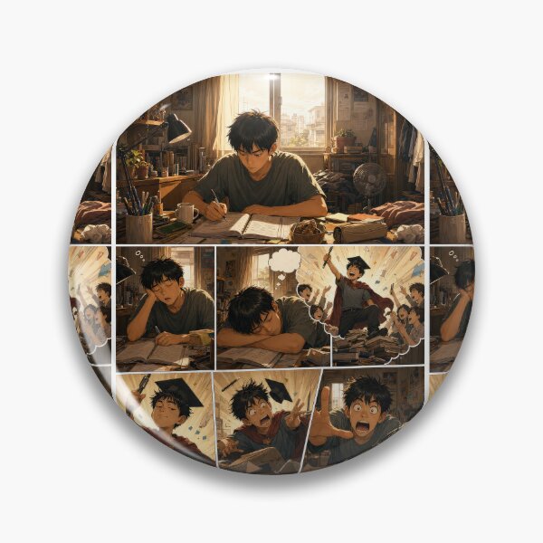 Item preview, Student Life Cozy Reading Room Comic Print designed and sold by Grafititee.
