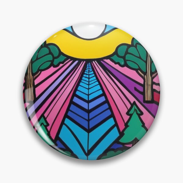 Item preview, Art - Pop Art Landscape, Vibrant Colors and Dynamic Perspective designed and sold by Reverso-Design.