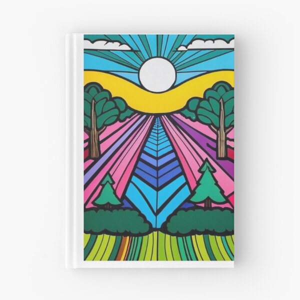 Item preview, Art - Pop Art Landscape, Vibrant Colors and Dynamic Perspective designed and sold by Reverso-Design.