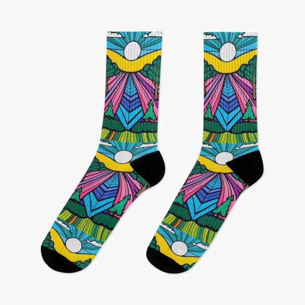 Item preview, Art - Pop Art Landscape, Vibrant Colors and Dynamic Perspective designed and sold by Reverso-Design.