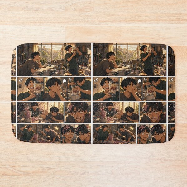 Item preview, Student Life Cozy Reading Room Comic Print designed and sold by Grafititee.