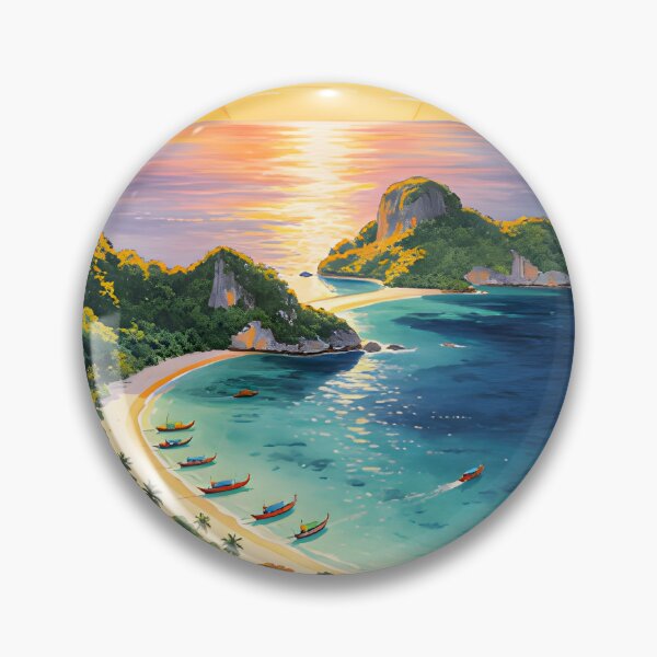 Artikelvorschau, Aussichtspunkt Koh Phi Phi über dem Paradies entworfen und verkauft von Spirit of Siam.