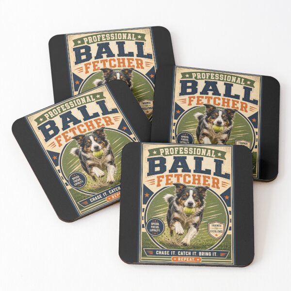 Item preview, Professional Ball Fetcher Dog Poster  designed and sold by Sketchlegacy.