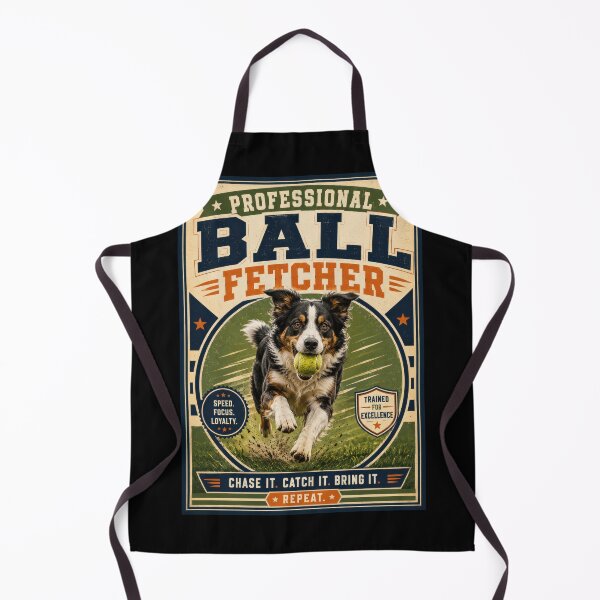 Item preview, Professional Ball Fetcher Dog Poster  designed and sold by Sketchlegacy.