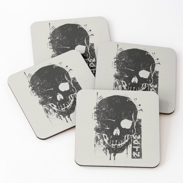 Item preview, Industrial Grunge Skull Stencil Distressed Street Art designed and sold by ERODED SELF.