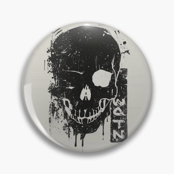 Item preview, Industrial Grunge Skull Stencil Distressed Street Art designed and sold by ERODED SELF.
