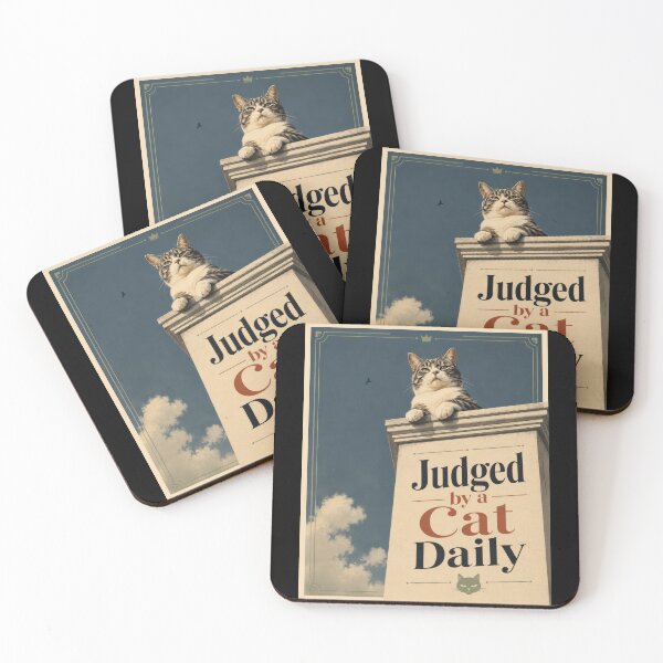 Item preview, Judged by a Cat Daily Poster designed and sold by Sketchlegacy.