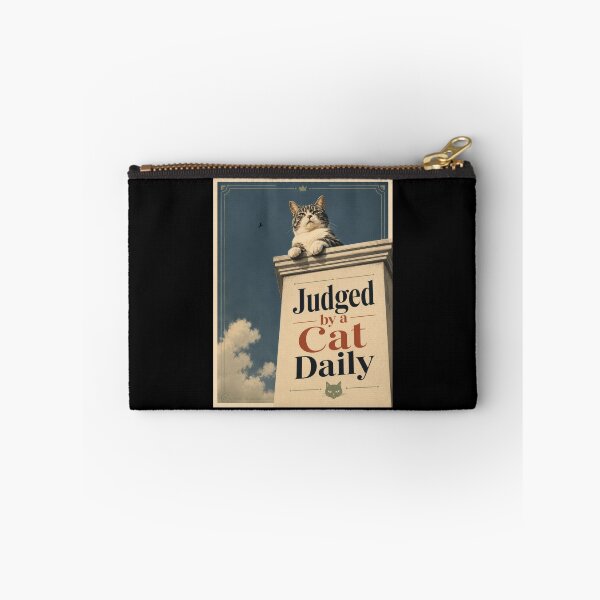 Item preview, Judged by a Cat Daily Poster designed and sold by Sketchlegacy.