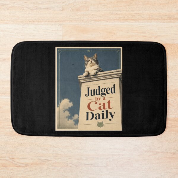 Item preview, Judged by a Cat Daily Poster designed and sold by Sketchlegacy.