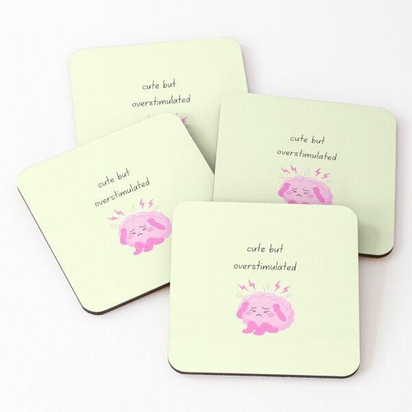 Item preview, Cute But Overstimulated – Funny Soft Girl Mental Load Design designed and sold by My Gluten Free Life UK.