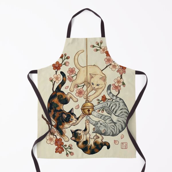 Item preview, Japanese Cherry Blossom Cat Mandala and Golden Bell designed and sold by JapanekoGallery.