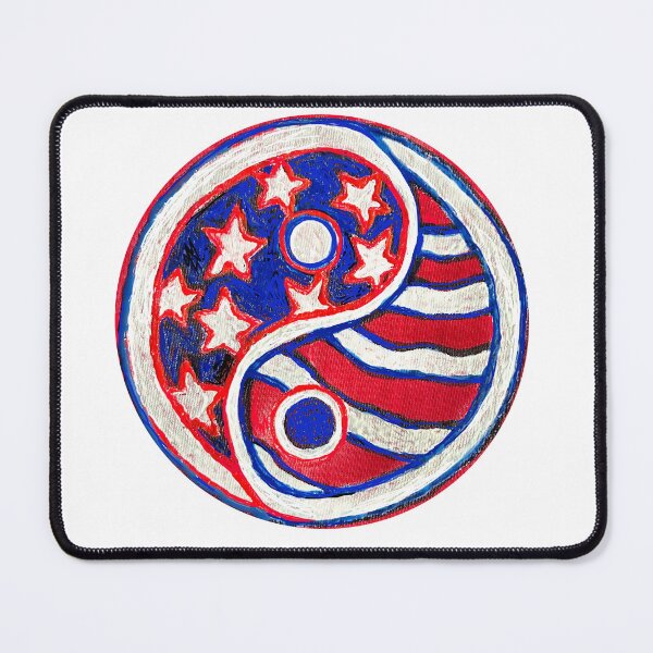 Item preview,  American Flag Yin Yang TaiChi Painting designed and sold by HsiaoYunePublishing.