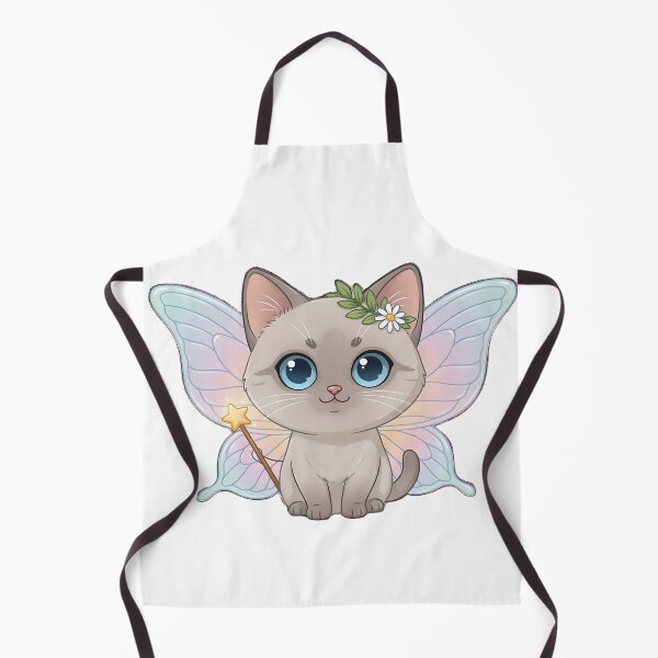 Item preview, Cute Chibi Fairy Cat Magical Kitten with Wings designed and sold by ZenandBeans.
