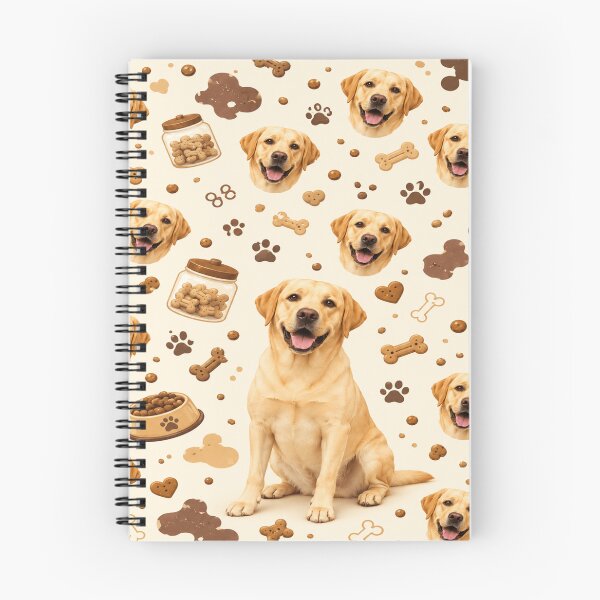 Item preview, Yellow Labrador Treat Toss All Over Dog Pattern designed and sold by POD DYNASTY | Original Print On Demand T-Shirt Graphics.