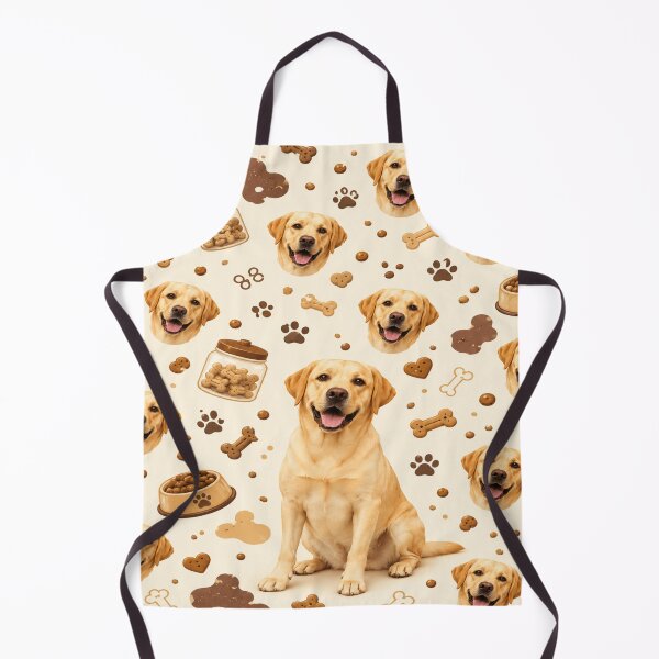 Item preview, Yellow Labrador Treat Toss All Over Dog Pattern designed and sold by POD DYNASTY | Original Print On Demand T-Shirt Graphics.