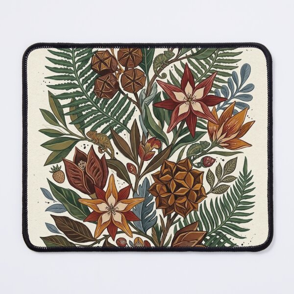 Item preview, Vintage Botanical Illustration with Chameleons and Ferns designed and sold by vdfgseerf.